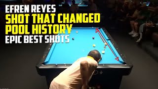 Efren Reyes Best Shots The Efren Reyes Shot That Changed Pool History and Best Shots Compilation [upl. by Ytissac]