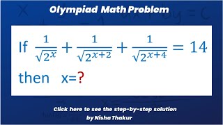 Math Olympiad  Algebra Problem  43 [upl. by Purse]