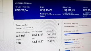 28 Dólar no dia com Google Adsense  dica para aumentar trafego para site 2022 [upl. by Hailat]