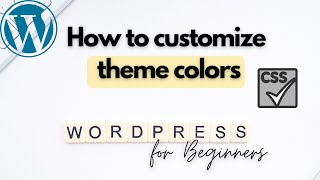 How to customize theme colors in WordPress website  2021 [upl. by Arakawa]