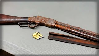 Restoring Iconic Winchester 1873 lever action rifle with test fire restoration iconic [upl. by Brenton]