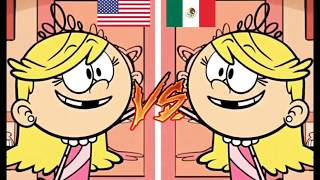 The loud house🎤 really loud music inglish vs españollola loud 🎵Glam song🎵 [upl. by Lindell]