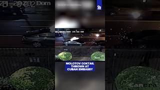 Molotov cocktails thrown at Cuban Embassy in DC [upl. by Modeerf318]