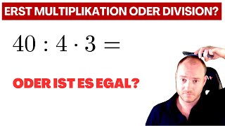 Was stimmt Erst Multiplikation oder Division [upl. by Modeste]