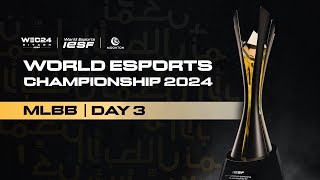 🔴 LIVE  IESF WEC 2024  MLBB DAY 3  Bahasa Indonesia [upl. by Enilreug]