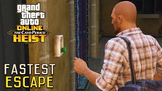 Cayo Perico Heist  FAST amp SECRET Escape Method  GTA 5 Online [upl. by Aihsrop805]