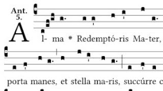 Alma Redemptoris Mater Simple Tone [upl. by Irrej]