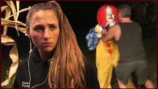 Scary Creepy Clown Stalks us and Gets Tackled By Angry Dad [upl. by Bedelia752]