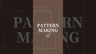 How to make a Tiered Skirt Pattern📐 sewing sewingpatterns thriftflip patternmaking [upl. by Kachine42]