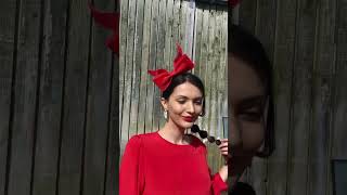 Red Bow Headband  Holly Young Millinery Spring Summer 2024 Trend [upl. by Lamiv]