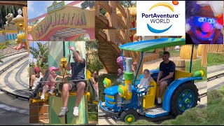 Portaventura sesame street Vlog  ON RIDE POVS [upl. by Ronni]