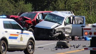 2 dead after serious crash on Highway 1 in BC Interior [upl. by Imogene963]