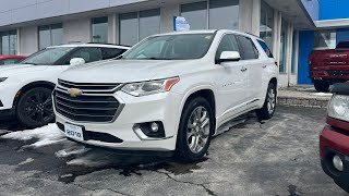 2018 Chevrolet Traverse Premier AWD Start Up Exterior Interior amp Full Review [upl. by Nilrac443]