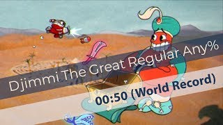 Cuphead  Djimmi The Great Regular Any  World Record Speedrun 0050 Legacy [upl. by Humph288]