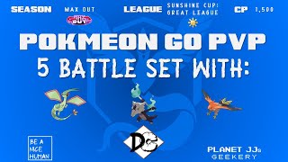 Pokémon GO PvP  Sunshine Cup Great League 5 Rounds Flygon S  Marowak A  Talonflame [upl. by Enoob]