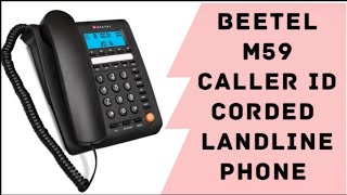 Beetel M59  Caller Id Corded Landline Phone Full Review review phone [upl. by Nallid]