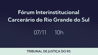 Fórum Interinstitucional Carcerário FIC [upl. by Filler]