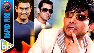 KRK  CONTROVERSIAL Rapid Fire On Salman Khan  Aamir Khan  Ajay Devgn [upl. by Olegnalehcim]