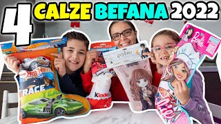 APRIAMO 4 CALZE DELLA BEFANA 2022 Barbie Miraculous Harry Potter e Hot Wheels [upl. by Herc]