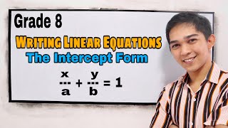 Writing Linear Equation  The Intercept Form [upl. by Lienet519]