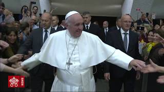 Udienza di Papa Francesco ai pellegrini dellEparchia di Lungro [upl. by Jarret]