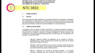 NTC 3833 Objeto y Campo de Aplicacion P1 [upl. by Ewold]