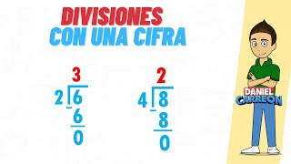 DIVISIONES CON UNA CIFRA Super facil  Para principiantes [upl. by Gaskins]