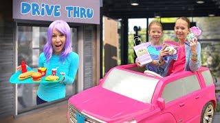 Collecting UniVerse Toys at the Pretend DriveThru [upl. by Enyrb]