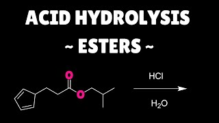 Acid catalyzed hydrolysis of esters mechanism [upl. by Ambrosia]