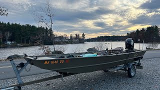 Otis Reservoir 1648 g3 Jon boat October 31 2024 [upl. by Aierb329]