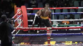 Paul Sackey stops Wisdom gyms Mandela Atulik in 2minutes 48 seconds [upl. by Shipman]