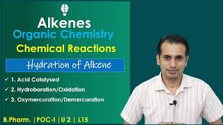 Hydration of Alkene  Hydration of Alkene to Alcohol Mechanism  Alkene Chemical Properties Part 3 [upl. by Ulland920]