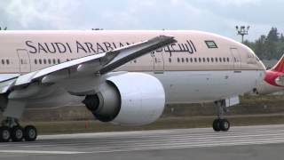 Saudi Arabian Airlines 777 Takeoff [upl. by Zwiebel655]