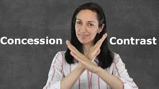 Linking Words of Contrast amp Concession  English Grammar Lesson [upl. by Belac]