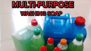 SUPER  FOAMY MULTIPURPOSE LIQUID SOAP 4 With Only 4 INGREDIENTS liquidsoap dishwashingliquid [upl. by Kcirdorb492]