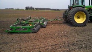 John Deere 4955 amp JD 970 rolling harrow [upl. by Uball789]