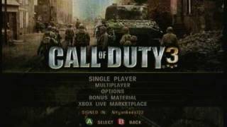 Call of Duty 3 Menu Music Theme High Quality [upl. by Adnik]