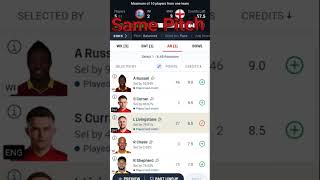 ENG VS WI T20 SERIES DREAM PREDICTION youtubeshorts fantasydreamteam dream11fantasy viralfeeds [upl. by Ellehcear506]