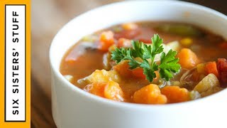 Detox Slow Cooker Loaded Vegetable Soup [upl. by Rosabel]