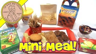 McDonalds Mini Happy Meal  Complete Toy Food Maker [upl. by Yanrahc]