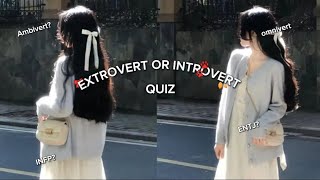 Extrovert or Introvert quizresults are at end of videoaesethicintrovertextrovertbeautyxwise [upl. by Tasia862]