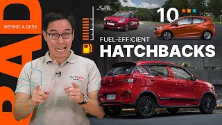 Top 10 Most Fuel Efficient Hatchbacks in the Philippines [upl. by Epul]