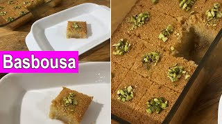 Basbousa Recipe Easiest Way To Make Basbousa  Famous Middle Eastern Sweet Cake [upl. by Zerat352]