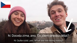 CZECH DIALOGUE LISTENING PRACTICE wTLE TEREZA engcz subtitles [upl. by Herson]