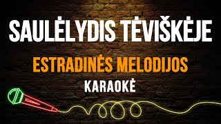 Estradinės Melodijos  Saulėlydis Tėviškėje Karaoke [upl. by Anavas]