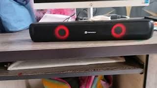 Portronics Decibel 21 10W Wireless Bluetooth Soundbar with LED Lights [upl. by Emsoc996]