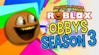 Roblox Obbys  Season 3 Annoying Orange Gaming [upl. by Aveline]