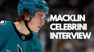 Macklin Celebrini Interview [upl. by Hiltner]