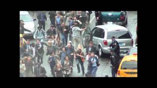 World War Z Zombies chasing crowd Scene [upl. by Cher365]