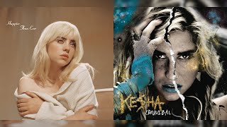 Billie Eilish Kesha  Cannibals Oxytocin  Mashup [upl. by Noreh85]